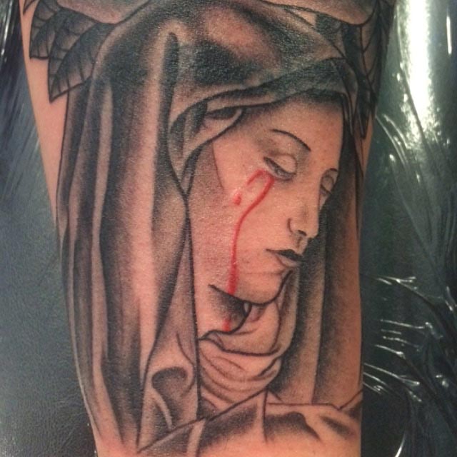 tattoo design,crying blood